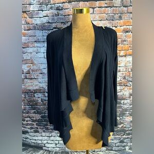 Michael Kors Open-Front Long Sleeve Drape Hem Cardigan   Size XL.  Pre owned.